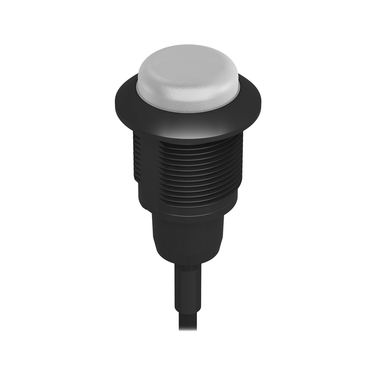 Banner Engineering 18mm Pilot Light; 1-Segment; White; Steady; 10-30VDC; 2m Potted Cable